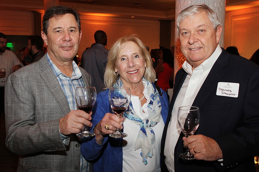 Jim and Karen Wendel with Dennis Doughty