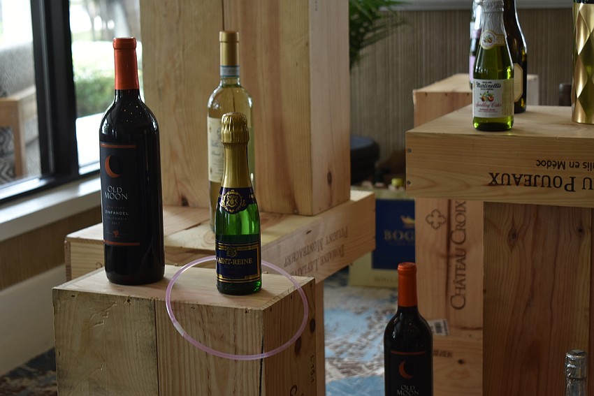 A ring toss game to win bottles of wine and spirits awaits the participants post-golf.