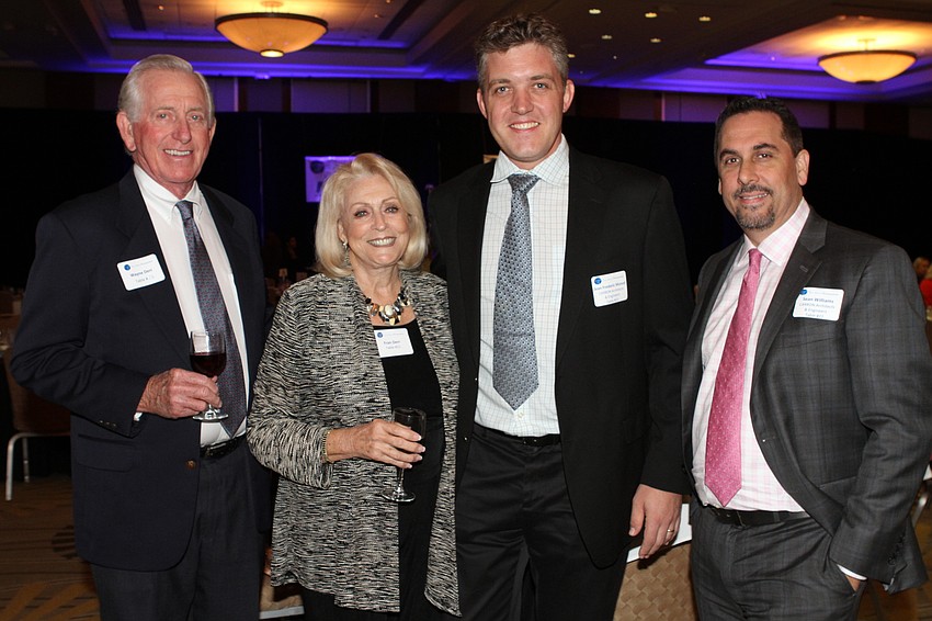 Wayne and Fran Derr with Jean Frederic Monod and Sean Williams