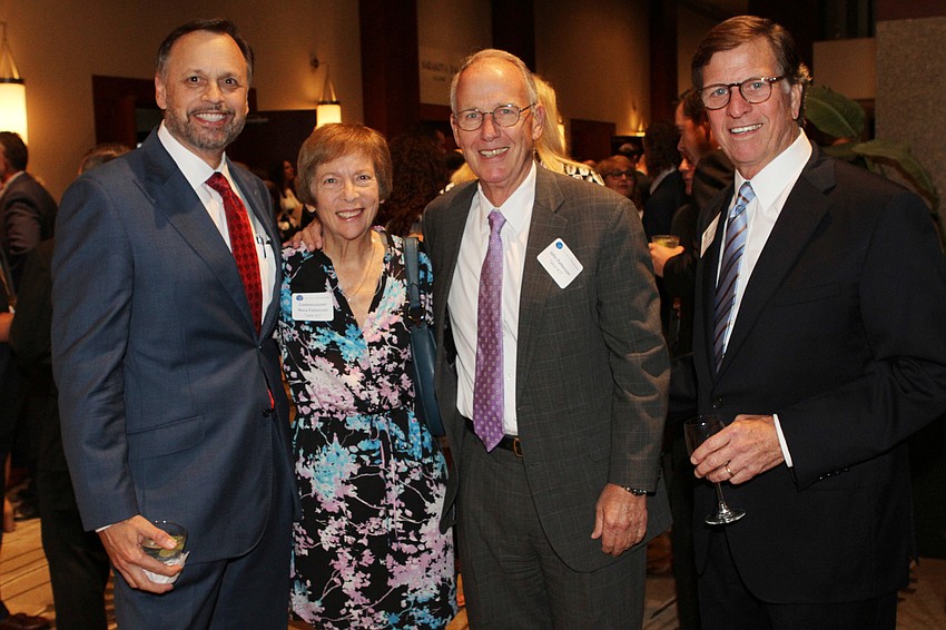 Florida Sen. Tom Lee,  former Commissioner Nora Patterson with John Patterson and honoree former Florida Sen. John McKay