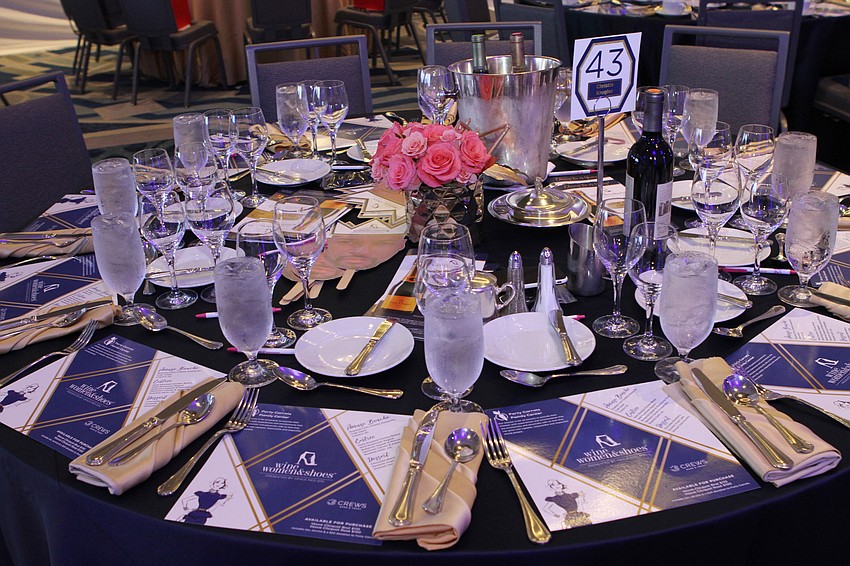 Each table had cutouts of the soleman