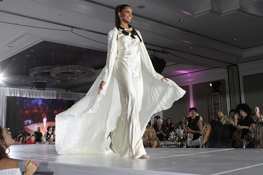 Models took to the runway during a lively fashion show.