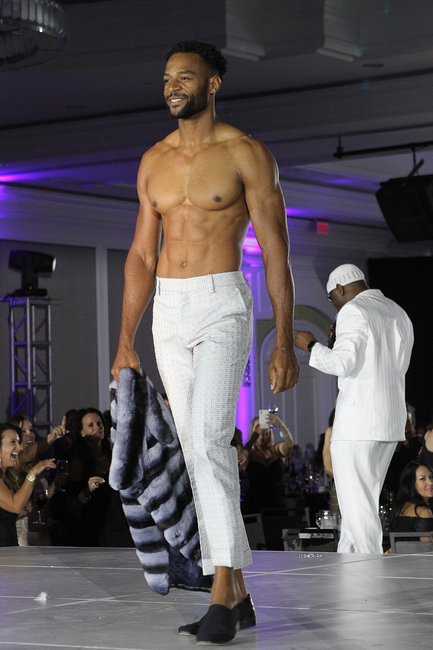 Models took to the runway during a lively fashion show.