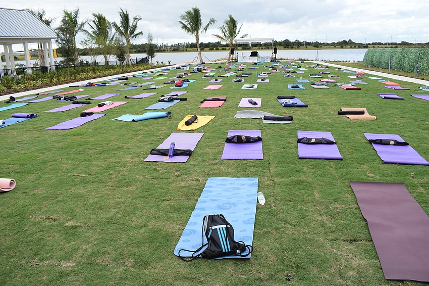 The entrants claimed their spots before the 5K.