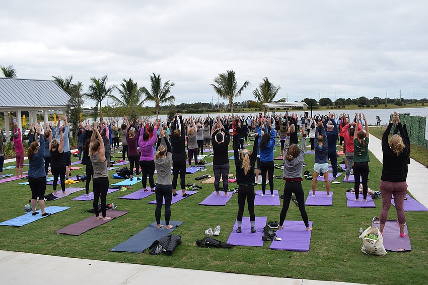 The event included both yoga and meditation sessions following the 5K.