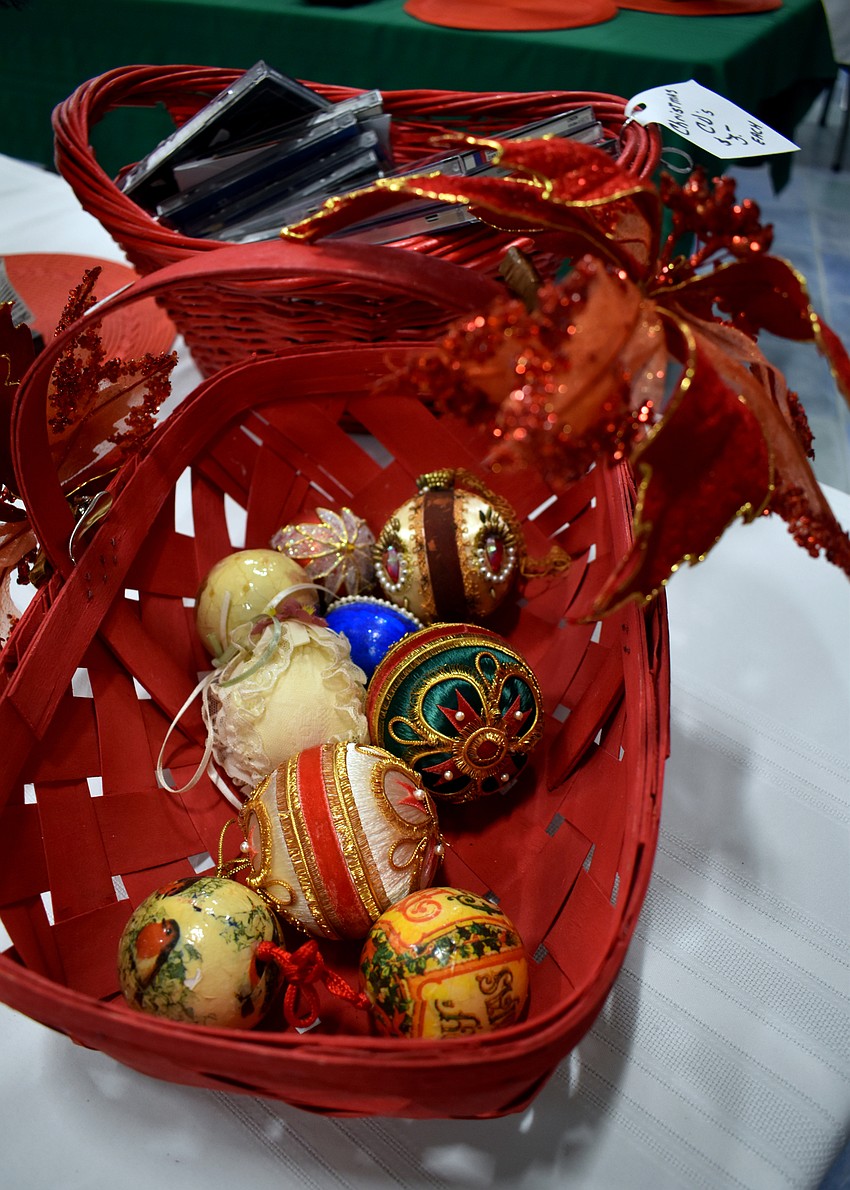 Patrons could buy vintage ornaments.