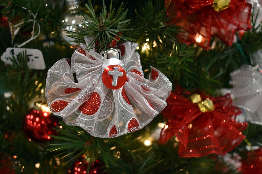 Church members made homemade ornaments for the sale.