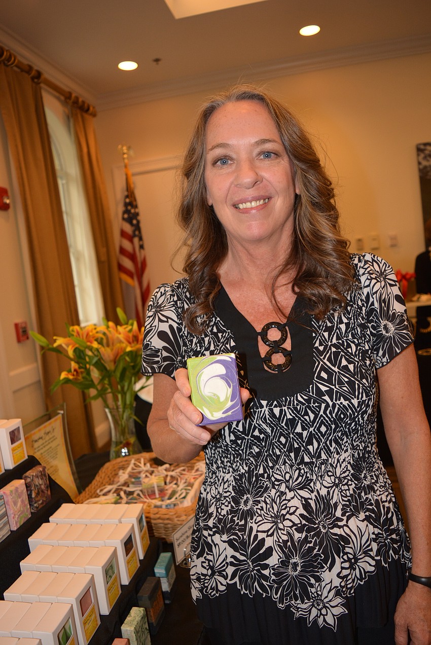 Patti Connors, owner of Sunshine Soap Co. sells a variety of soaps with fragrances like 