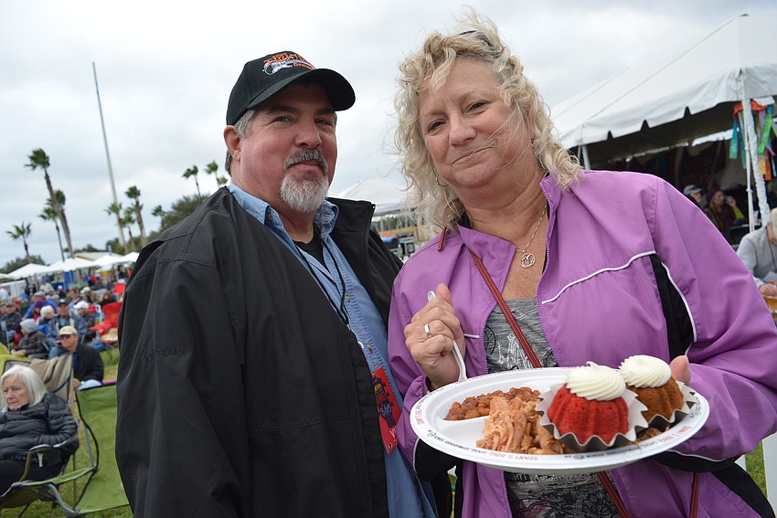 Jim and Helen Reed, of Sarasota, enjoyed hearing Trey Wanvig for the first time.