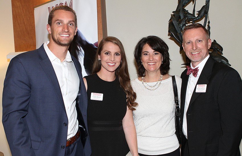 Justin and Caitlin Weaver with Michele and Kelley Klepper