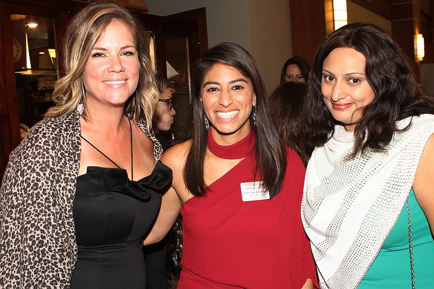 Beth Jacobson, President-Elect Christina Unkel and Priya Acharya