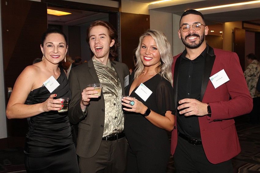 Val Jurin, Isaiah Ruffino, Rachel Barker and Zack Dauth