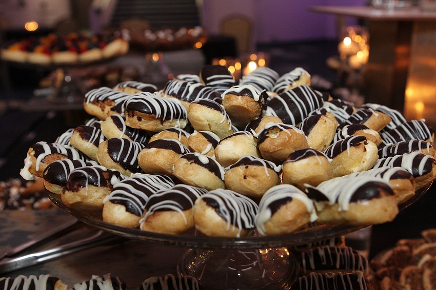 Attendees stopped by a robust dessert buffet after the show.