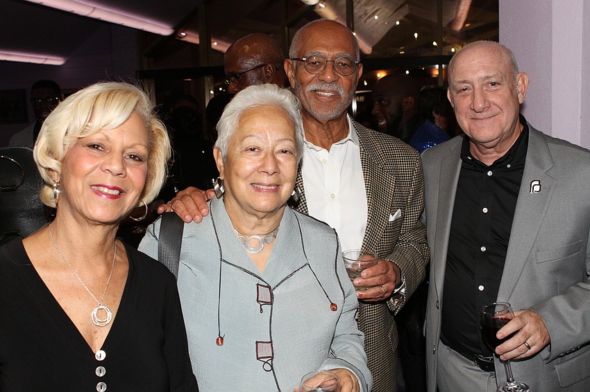 Barbara Edelin, Claudia and Ed Swan and Dennis Rees