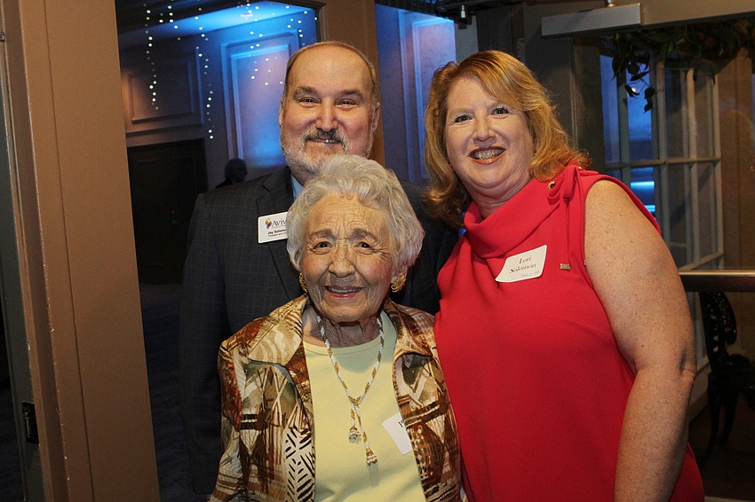 CEO and President Jay Solomon and Lori Solomon with Phyllis Davis