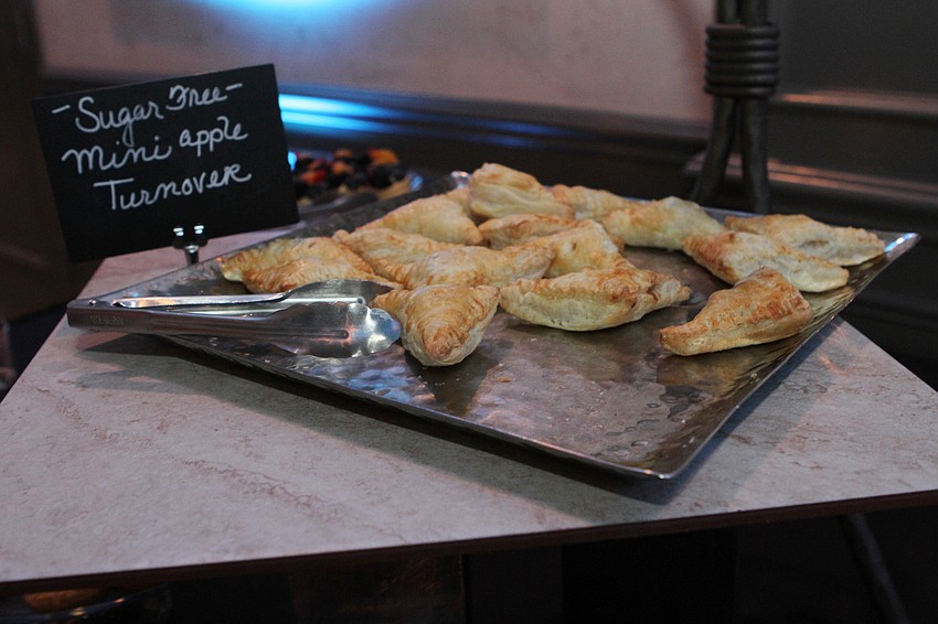 The mini apple turnovers were a popular dessert.
