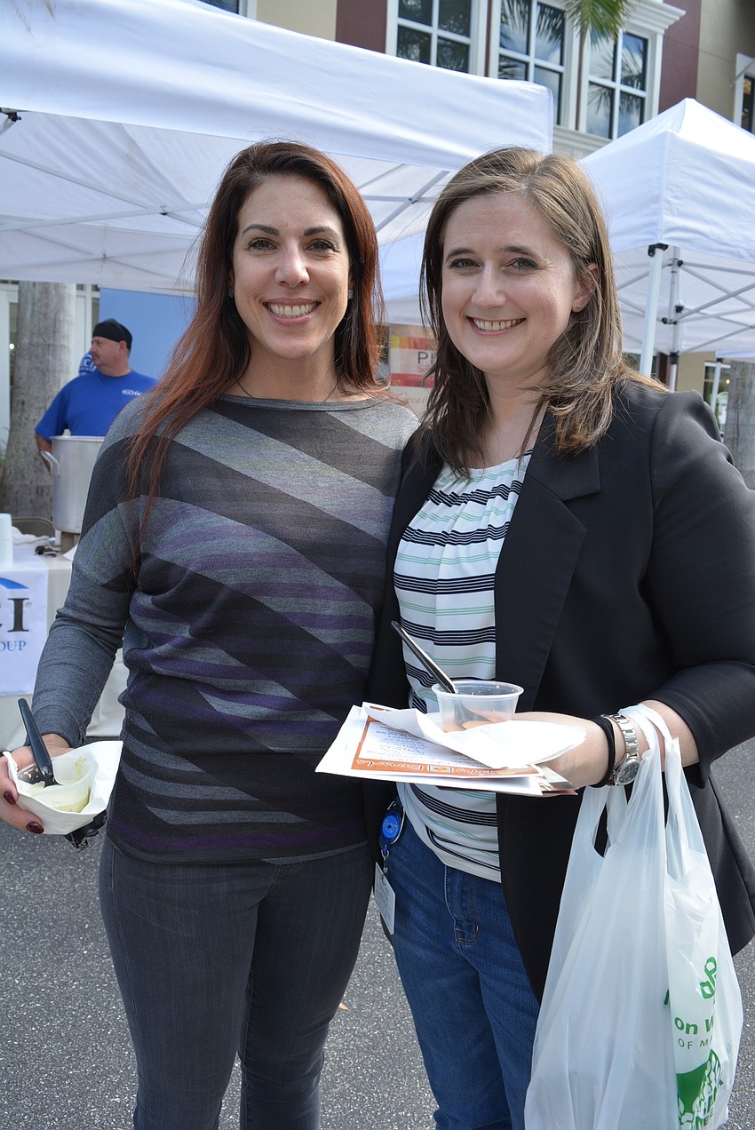 Lakewood Ranch's Sherri Baker and Spring Phillips came during their lunch breaks. 