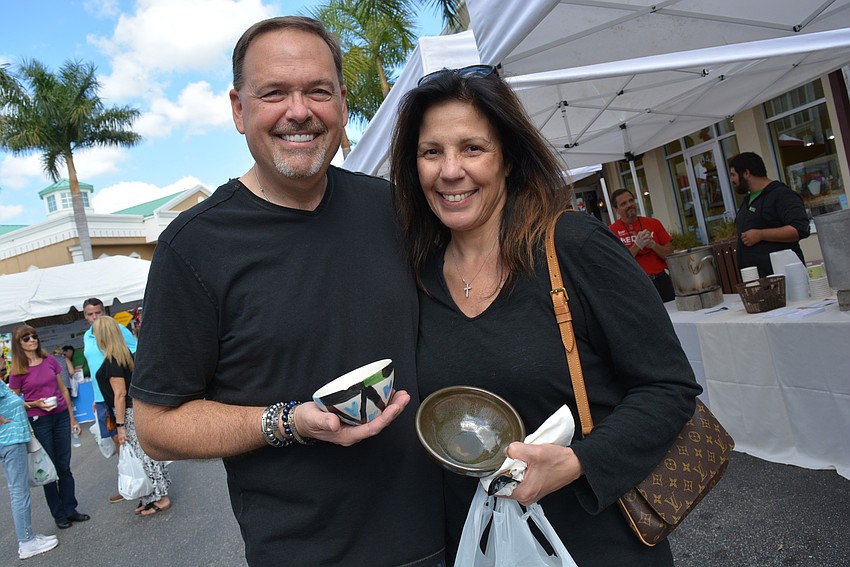 Lakewood Ranch's John Justice joined his wife, Diane Justice, for the occasion. He liked his loaded potato soup. She got zuppa toscana.