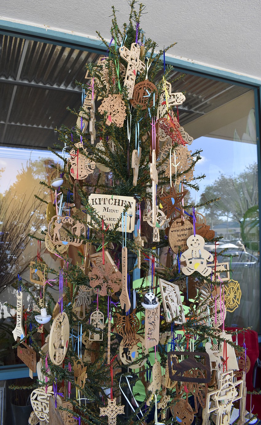 Hand-crafted ornaments are one of the many options at the craft festival.