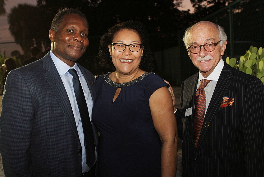 Ken and Patricia Freeman with Board Chair Lee DeLieto
