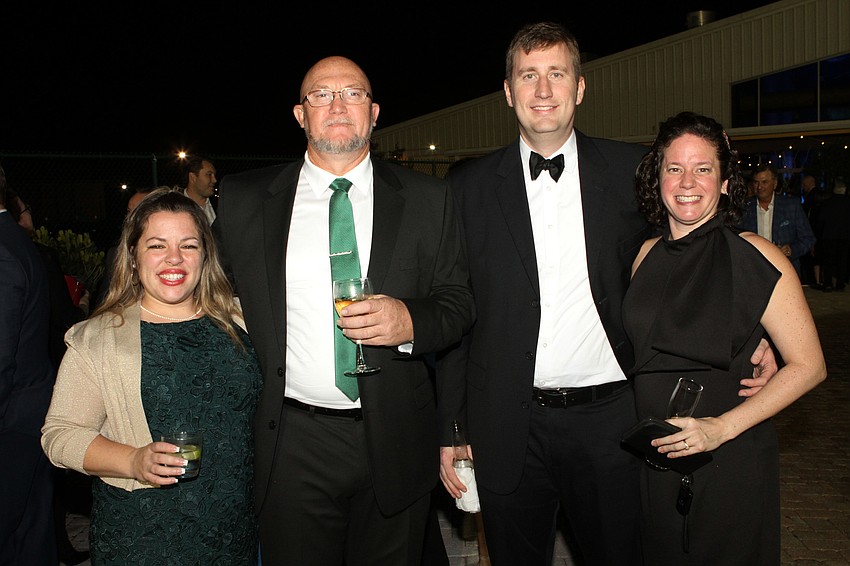 Annie  Lindstrom and Will Stinson with Ryan and Carrie Mach