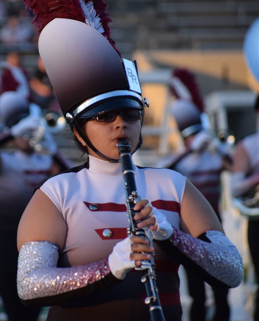 Braden River senior Amy Cerillo plays an intricate rhythm.