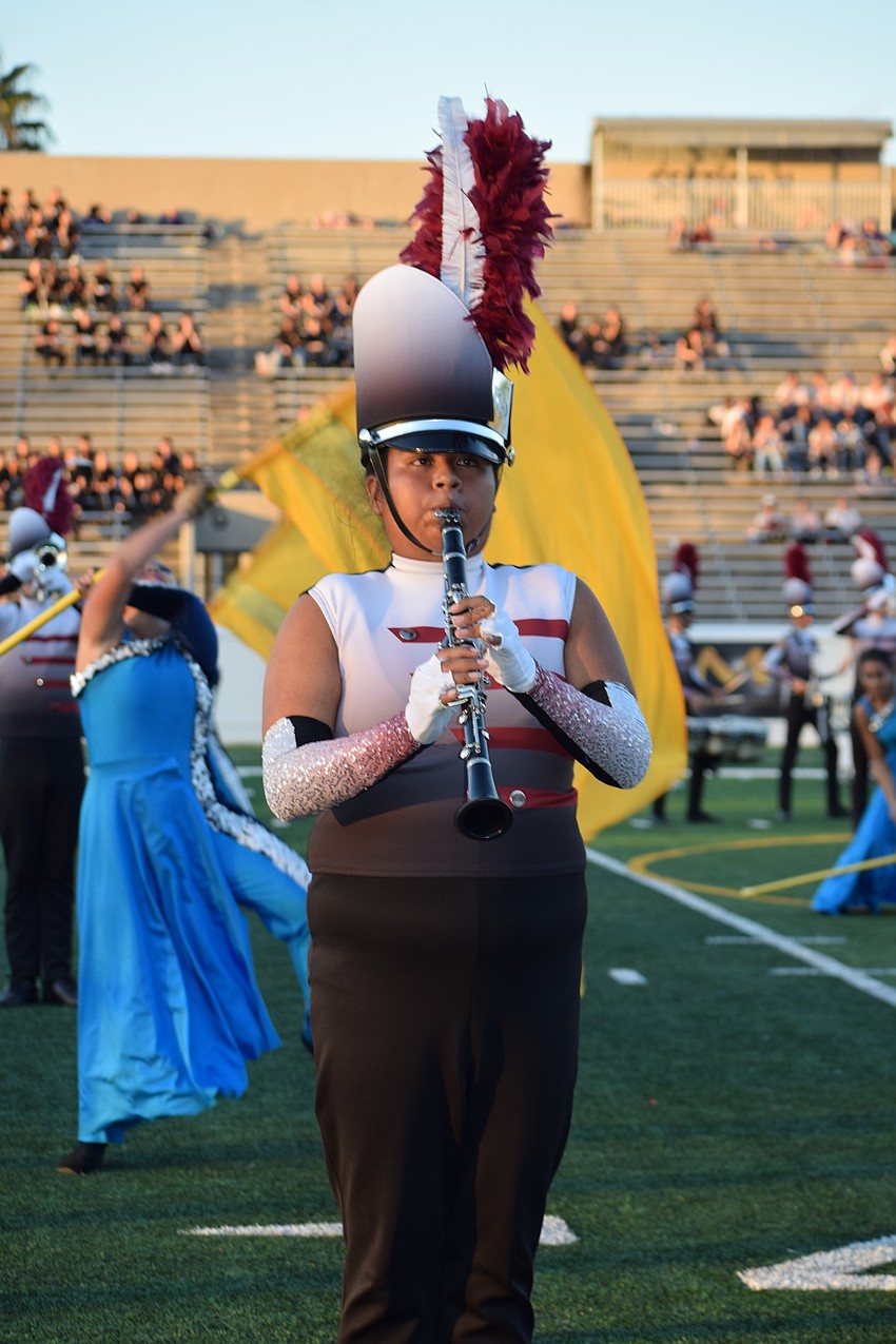 Ashley Martinez-Arroyo plays with the band in its last performance of the year.