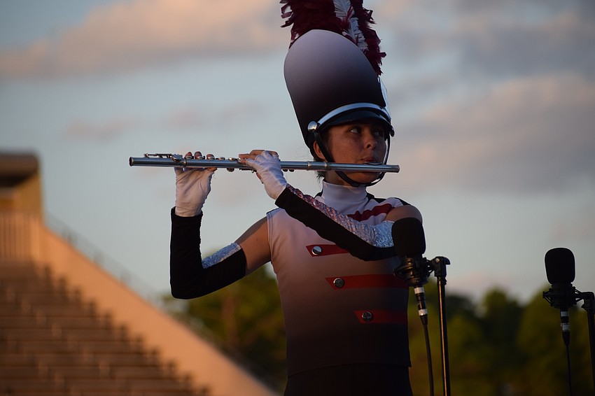 Braden River's Allie Behling plays a solo.