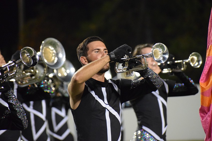 Lakewood Ranch senior Matt Shelton enjoys his final performance.