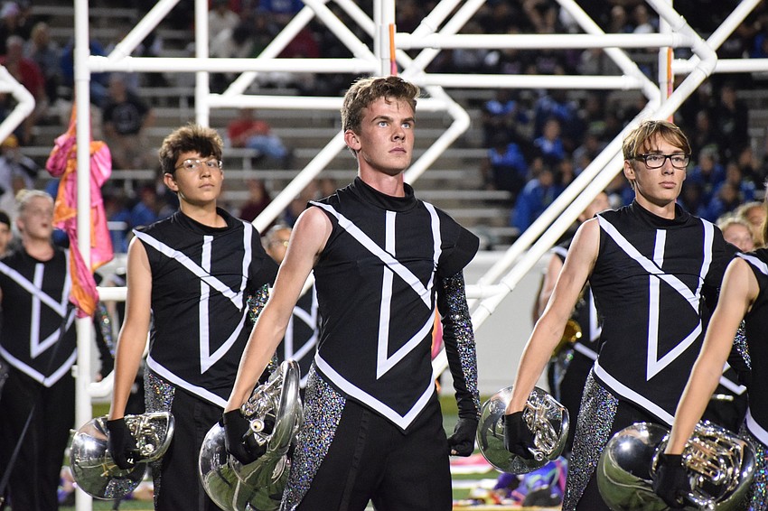 Lakewood Ranch freshmen Aaron Ways and Brice Brielmann and senior Colten Beane strike a final pose.