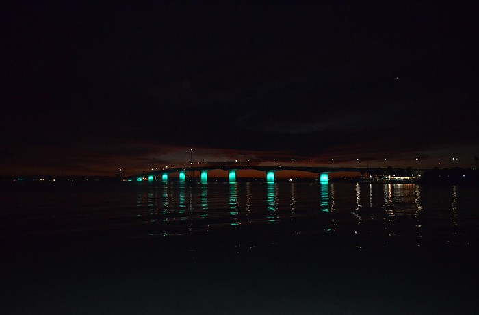 Golden Gate Point residents critical of the new lights say the bridge's columns have become a canvas for ill-fitting bright colors, though there are some supporters of the new setup.