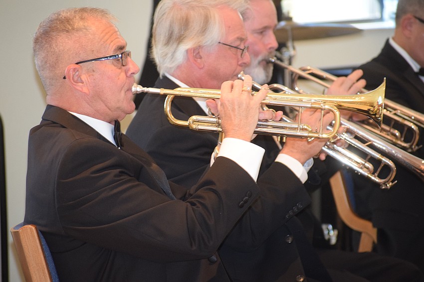 Kevin Gibbons of Horseshoe Cove performs on the Trumpet.