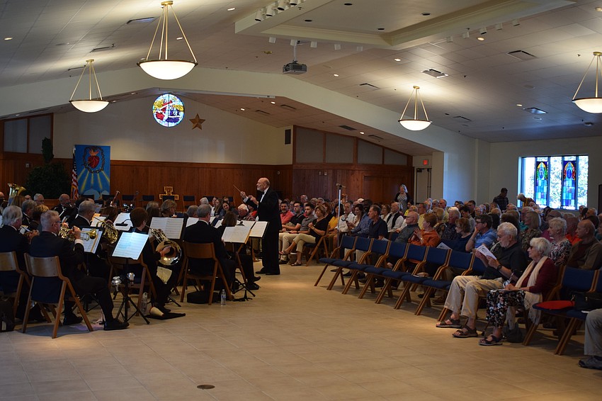 The debut of the Lakewood Ranch Wind Ensemble drew 240 people to Our Lady of the Angels Catholic Church.