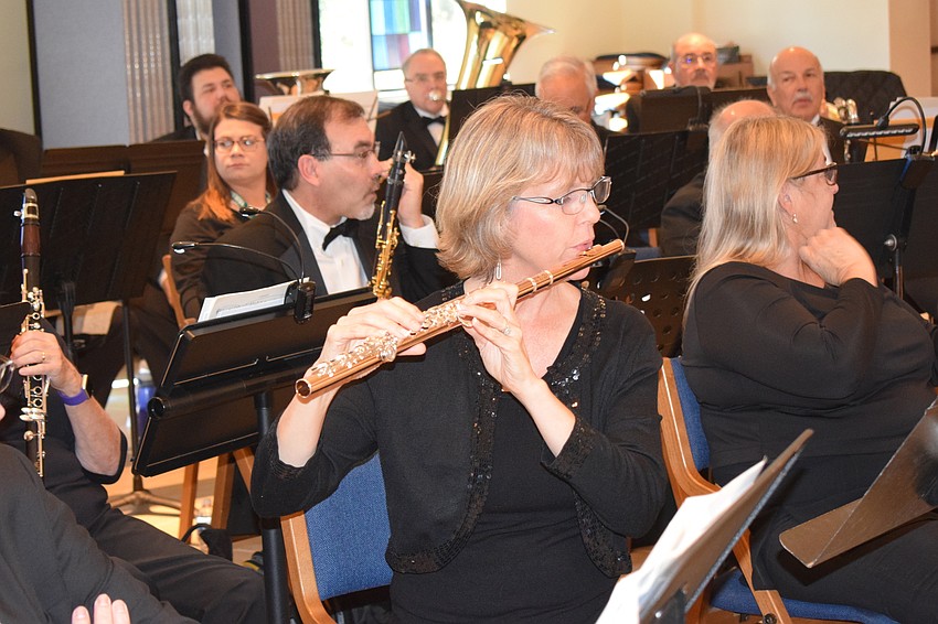 Sarasota's Karen Romig, the first flute, said many of the musicians played together in the Venice and Port Charlotte areas.