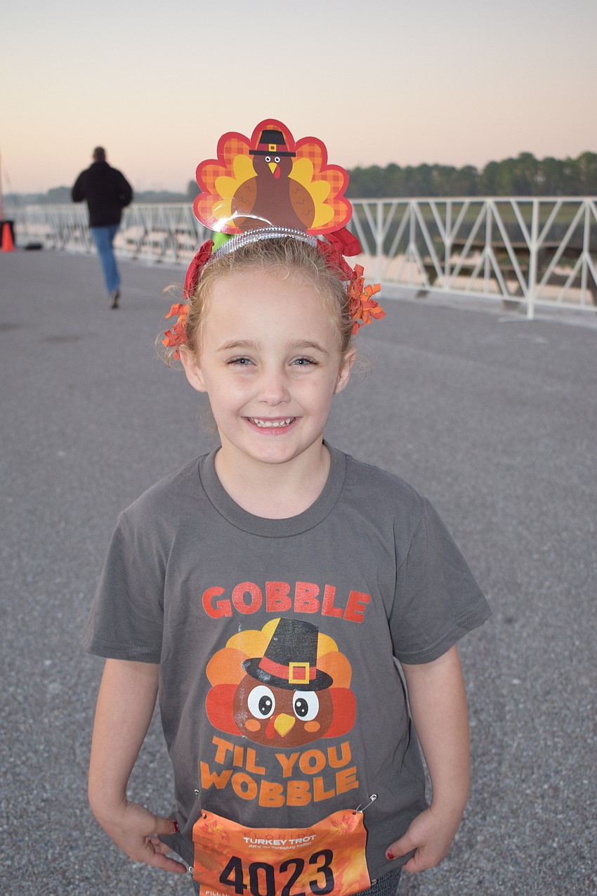 East County 4 -year-old Abrianna Williams  was getting ready for the kids run.