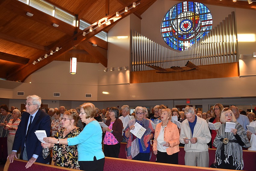 Over 100 people came to the interfaith service.