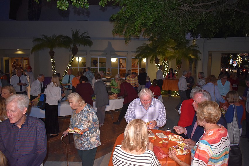 After the service, attendees gathered for food and friendship.
