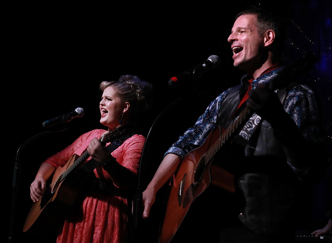 Rosie Webber and Joe Casey engage in a back-and-forth duet. (Matthew Holler)