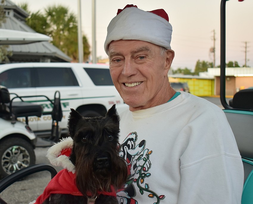 Harry Knell and his dog Minnie.