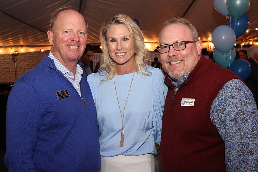 Roger and advisory board chairwoman Alisa Pettingell with Executive Director Doug Staley