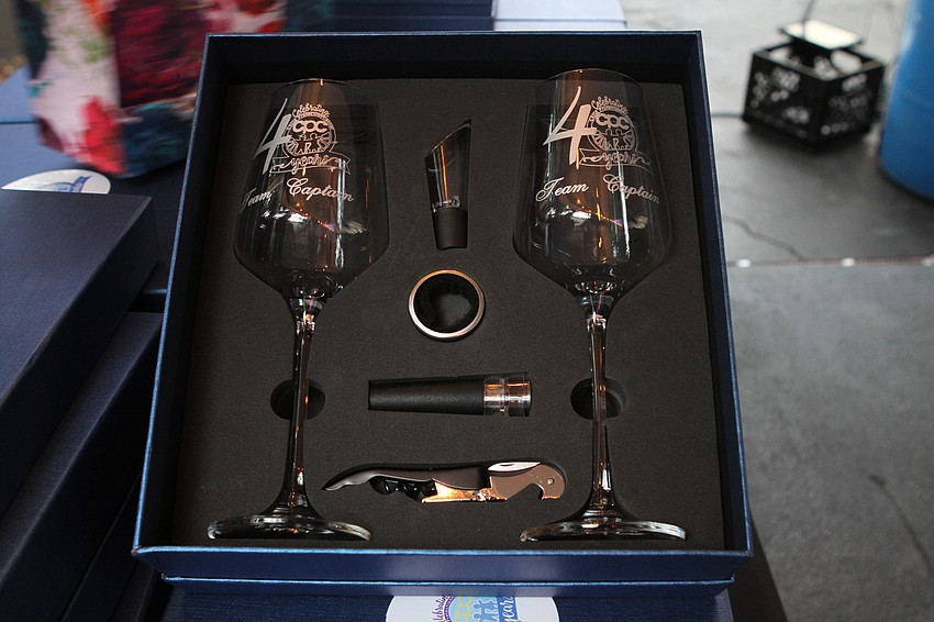 Each captain received a special 40th anniversary gift.