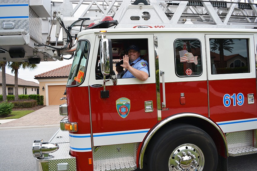 Firefighter Andrew Stark represented East Manatee Fire Rescue District.