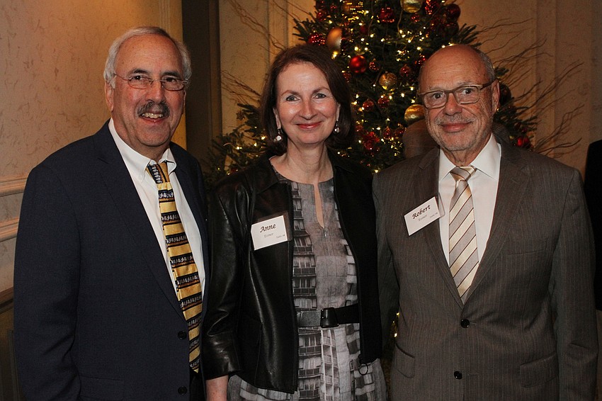 David Green with co-hosts Anne and Robert Essner