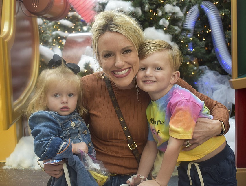 Montana Taplinger with her kids Juliet, 1, and Ross, 3.