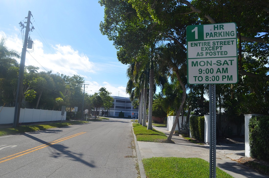 Restrictions established following the construction of the St. Armands garage established a one-hour time limit on nearby residential streets. Now the city is working to ensure residents can exceed that limit.