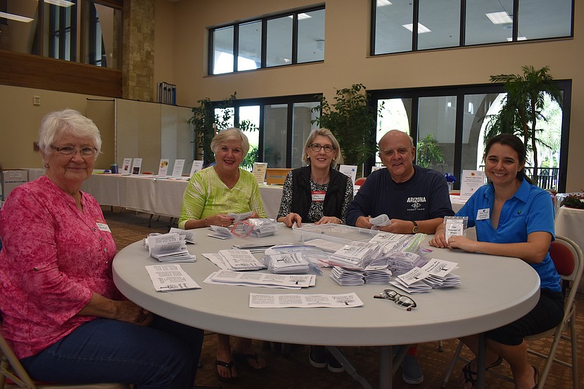 Volunteers Susan Stuckert, Karen Gardiner, Meg Hausberg and Mike Gardiner.