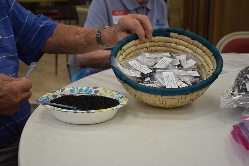 Onion seed packets get ready to be sent around the world.