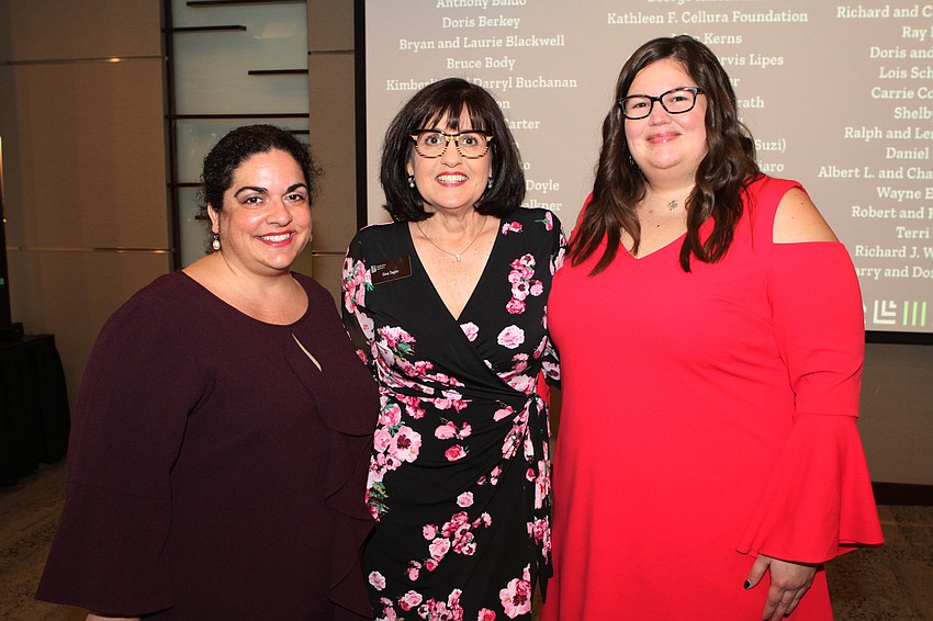 Jennifer Simms with Gina and Megan Taylor