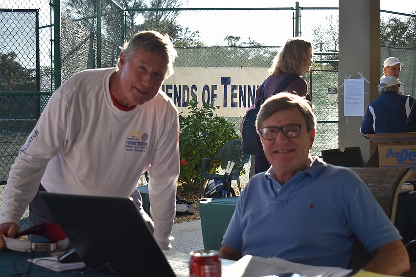 Andy Sawyer and tournament director Tom Scovil.