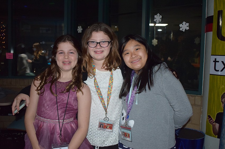 Keaton Schooley, Sabrina Brooks and Suri Bui, sixth-graders, love hearing Lizzo's  